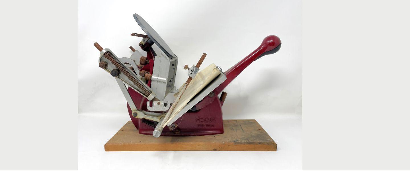 Rev. E. Mackay’s Adana ‘Five-Three’ Printing Press.